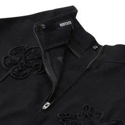 Rotate Maxirock aus Baumwolle schwarz Maxirock