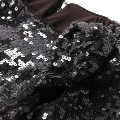 Rotate Minikleid mit Pailletten schwarz Minikleid