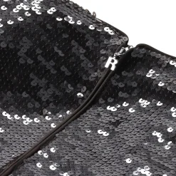 Rotate Minikleid mit Pailletten schwarz Minikleid