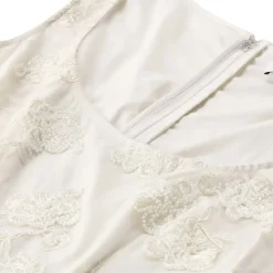 Rotate Minikleid mit Perlen weiß Minikleid