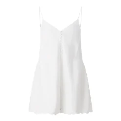 Rotate Mini-Kleid mit Spaghetti-Trägern weiß Minikleid