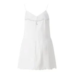 Rotate Mini-Kleid mit Spaghetti-Trägern weiß Minikleid