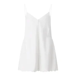 Rotate Mini-Kleid mit Spaghetti-Trägern weiß Minikleid