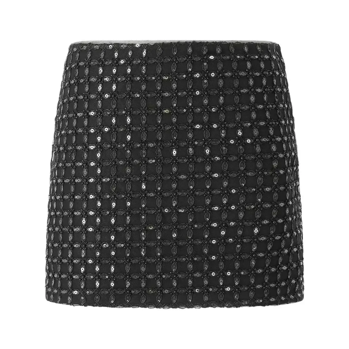 Rotate Minirock mit Pailletten schwarz Minirock