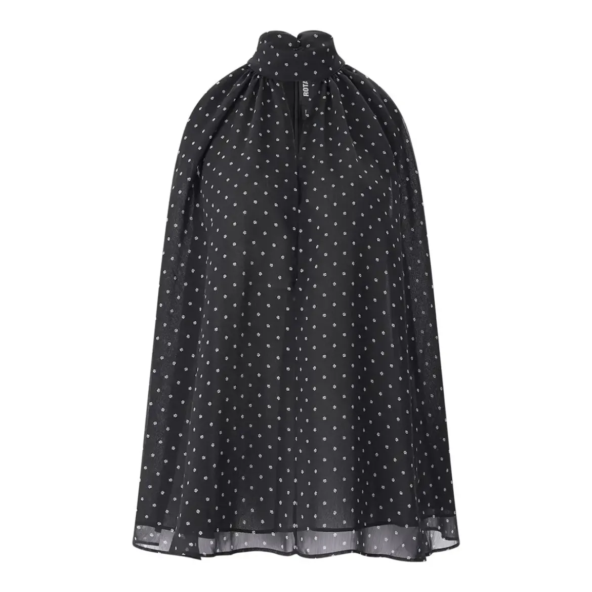 Rotate Neckholder Top mit Blumenprint schwarz Top