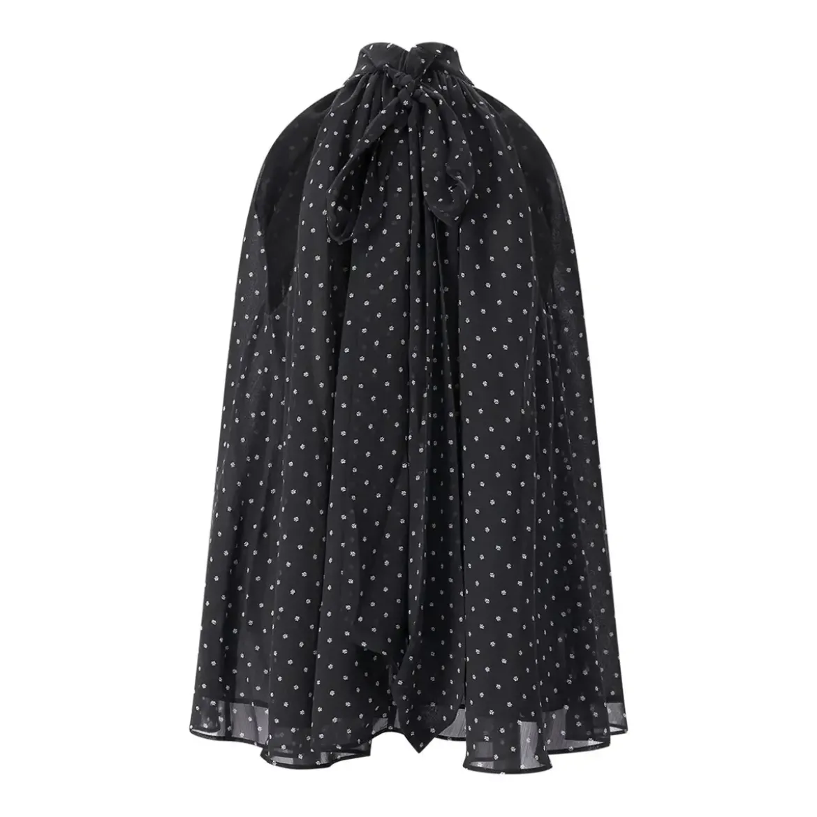 Rotate Neckholder Top mit Blumenprint schwarz Top