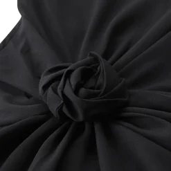 Rotate Rückenfreies Maxikleid schwarz Maxikleid