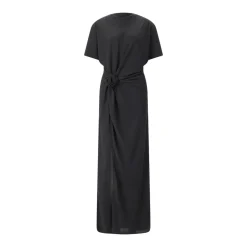 Rotate Rückenfreies Maxikleid schwarz Maxikleid