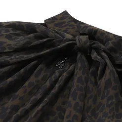 Rotate Top mit Animalprint braun Top