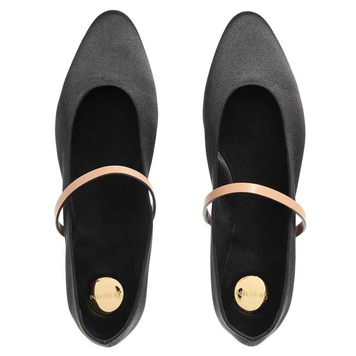Saint Laurent Mami Ballet Flat Nero Gold Brown Ballerinas