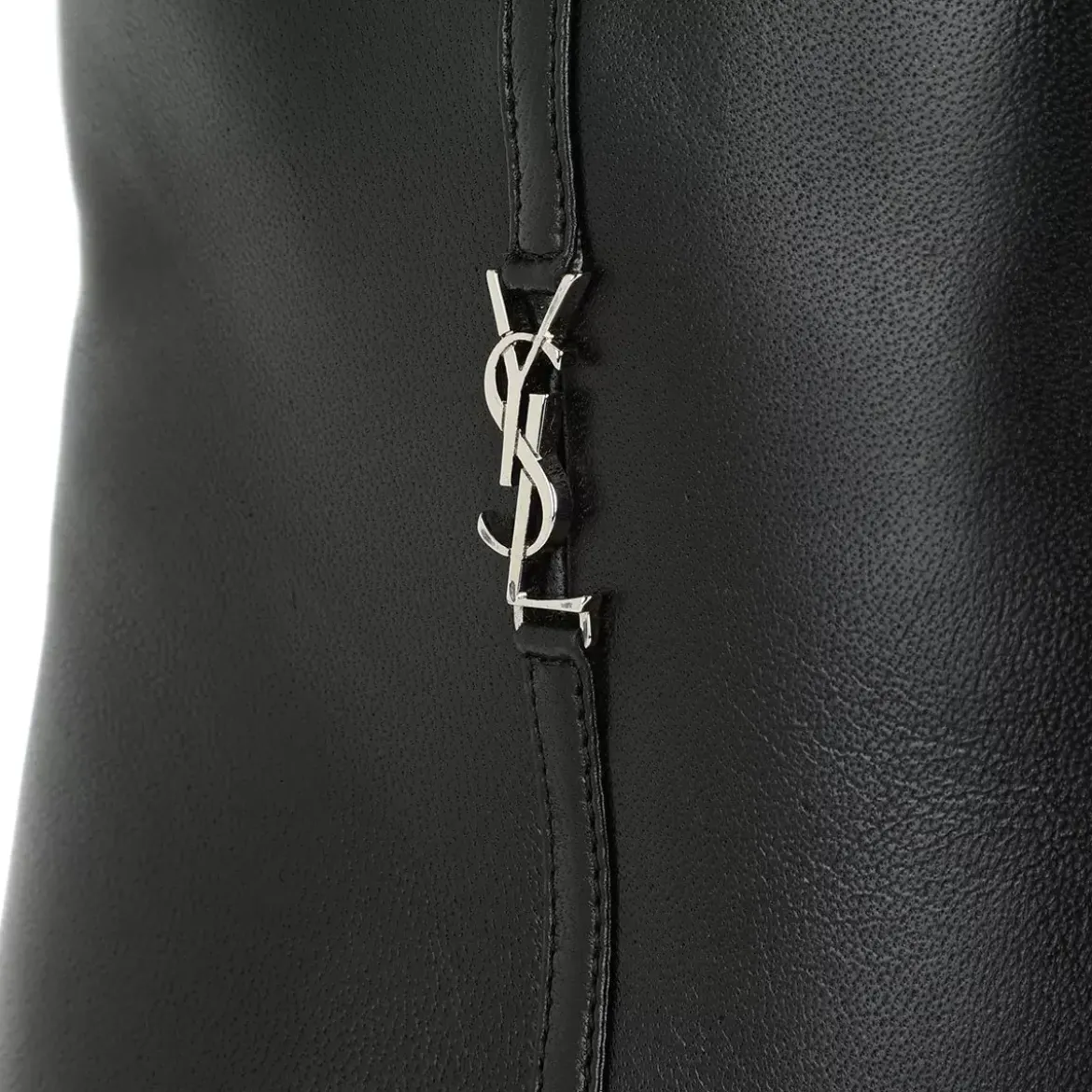 Saint Laurent Niki Monogram Booties Smooth Leather Black Stiefel