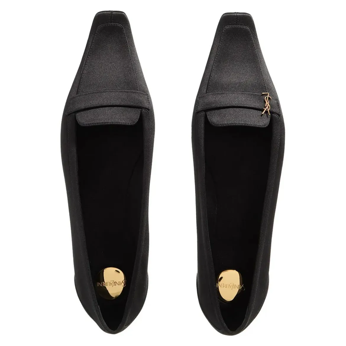 Saint Laurent Poppy Ballerinas Black Ballerinas
