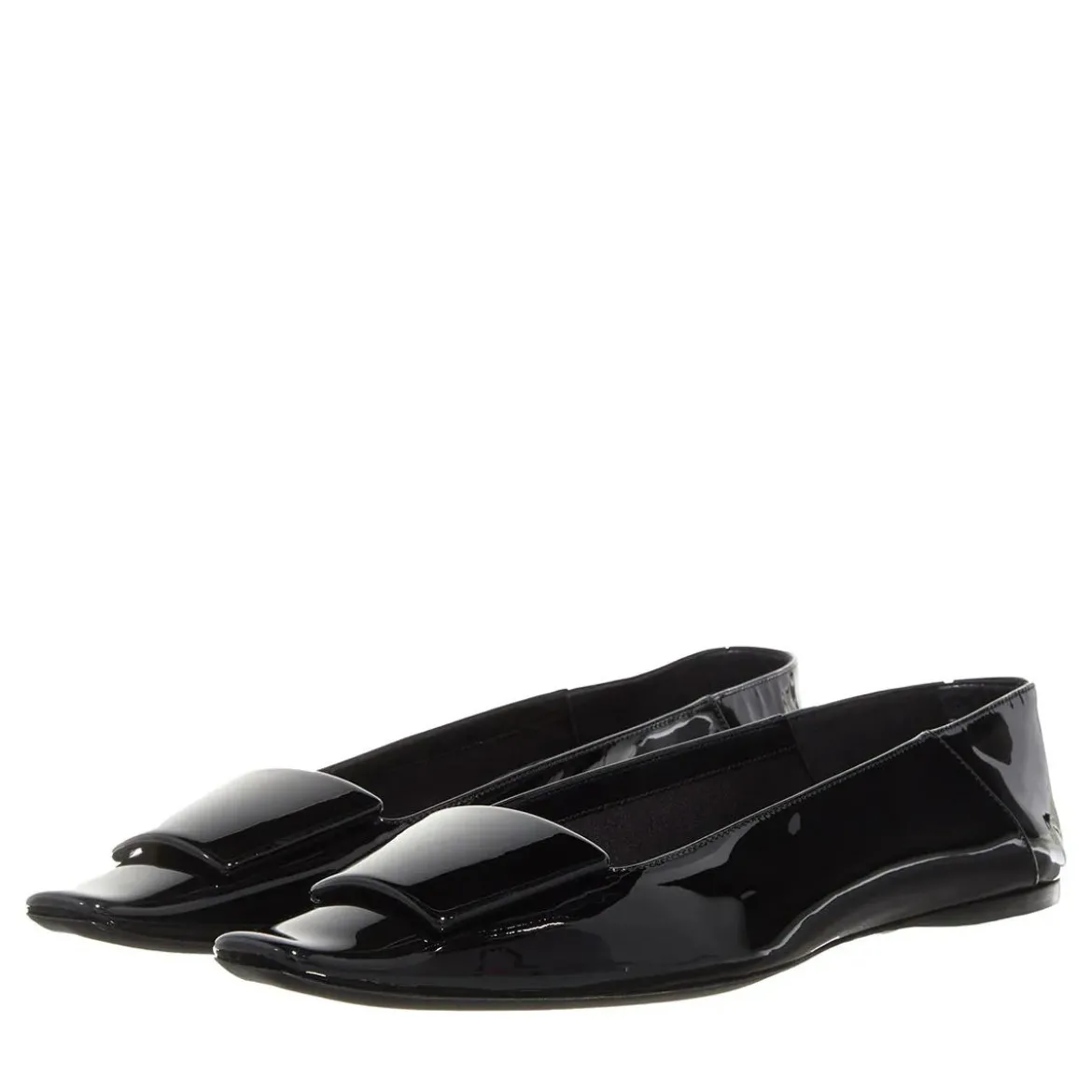 Saint Laurent Poppy Ballerinas Black Ballerinas