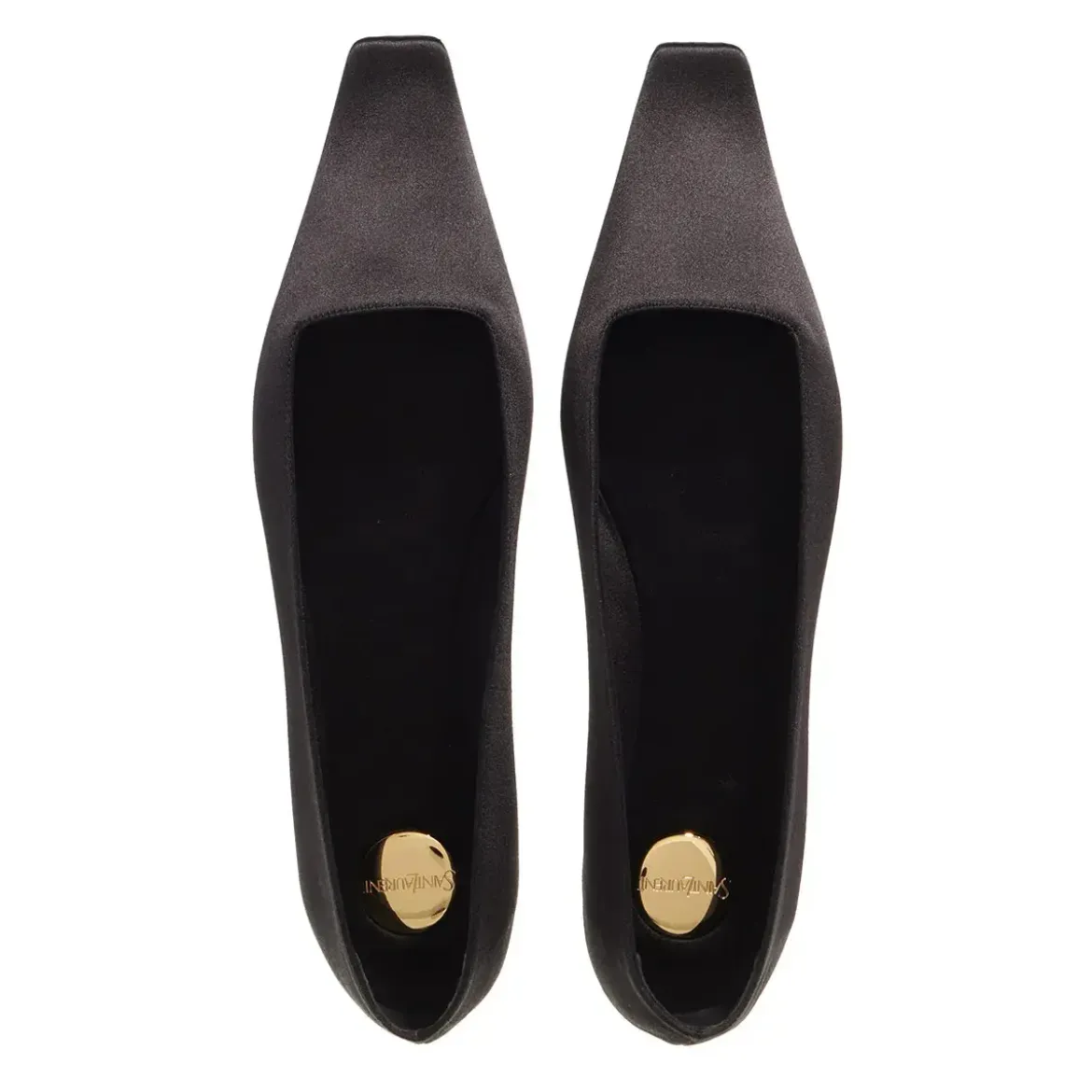 Saint Laurent Poppy Ballet Flat Nero Ballerinas