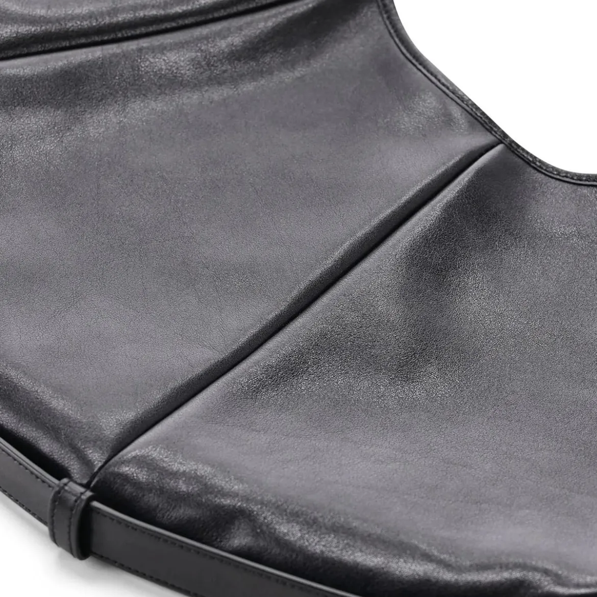Saint Laurent Schultertasche aus Leder schwarz Hobo Bag
