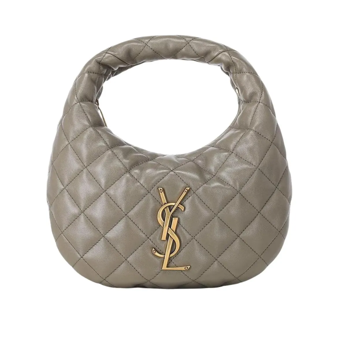 Saint Laurent Tasche Icarino aus Nappaleder grau Hobo Bag