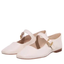 Sam Edelman Michaela Modern Ivory Ballerinas