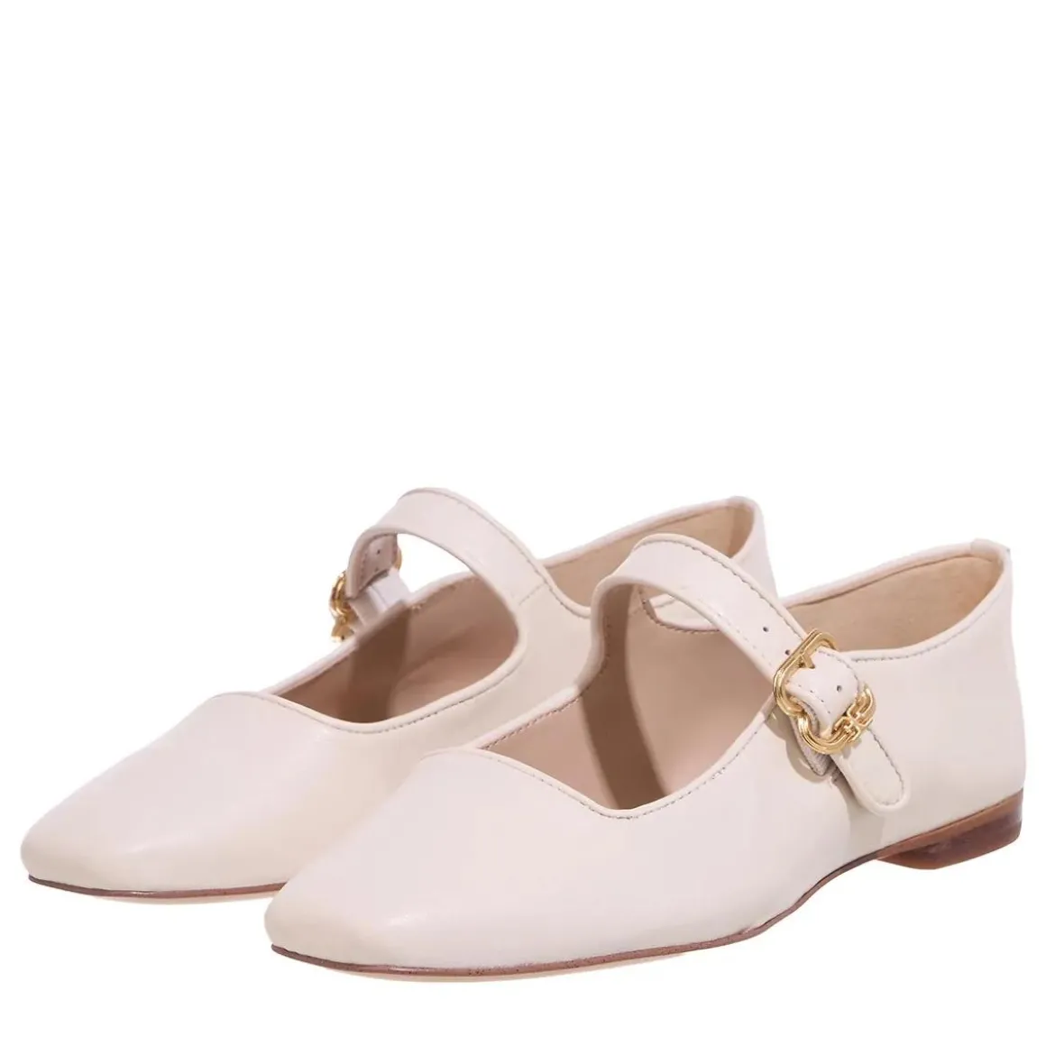Sam Edelman Michaela Modern Ivory Ballerinas