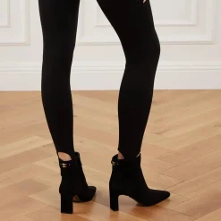 Sam Edelman Saige Black Suede Stiefeletten