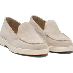Santoni Flat Shoes Beige beige Schnürschuhe
