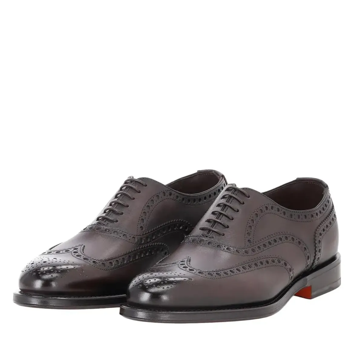 Santoni Schnürschuhe aus Leder braun Schnürschuhe