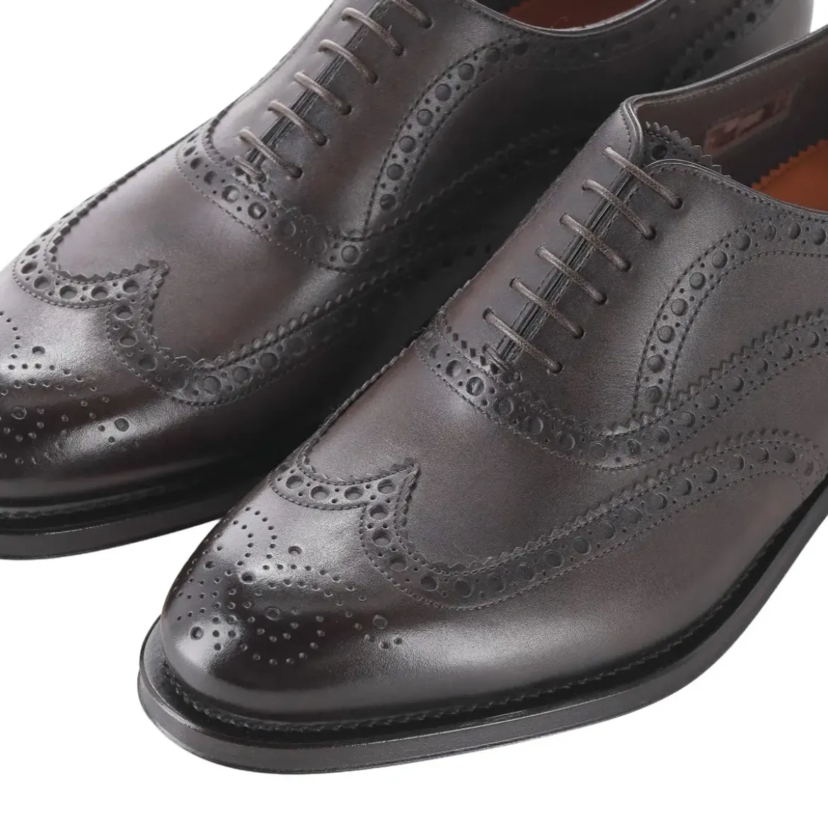 Santoni Schnürschuhe aus Leder braun Schnürschuhe
