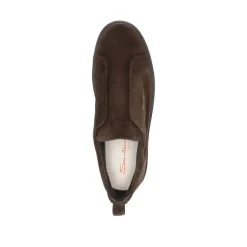 Santoni Sneaker Con Logo Brown Loafer