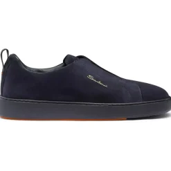 Santoni Sneaker Donkerblauw blau Low-Top-Sneaker