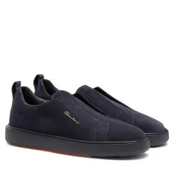 Santoni Sneaker Donkerblauw blau Low-Top-Sneaker