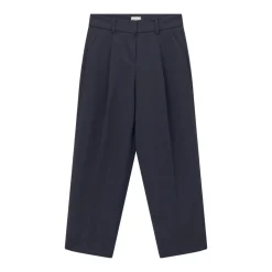 Seductive Bundfaltenhose Sloanne dunkelblau Hose