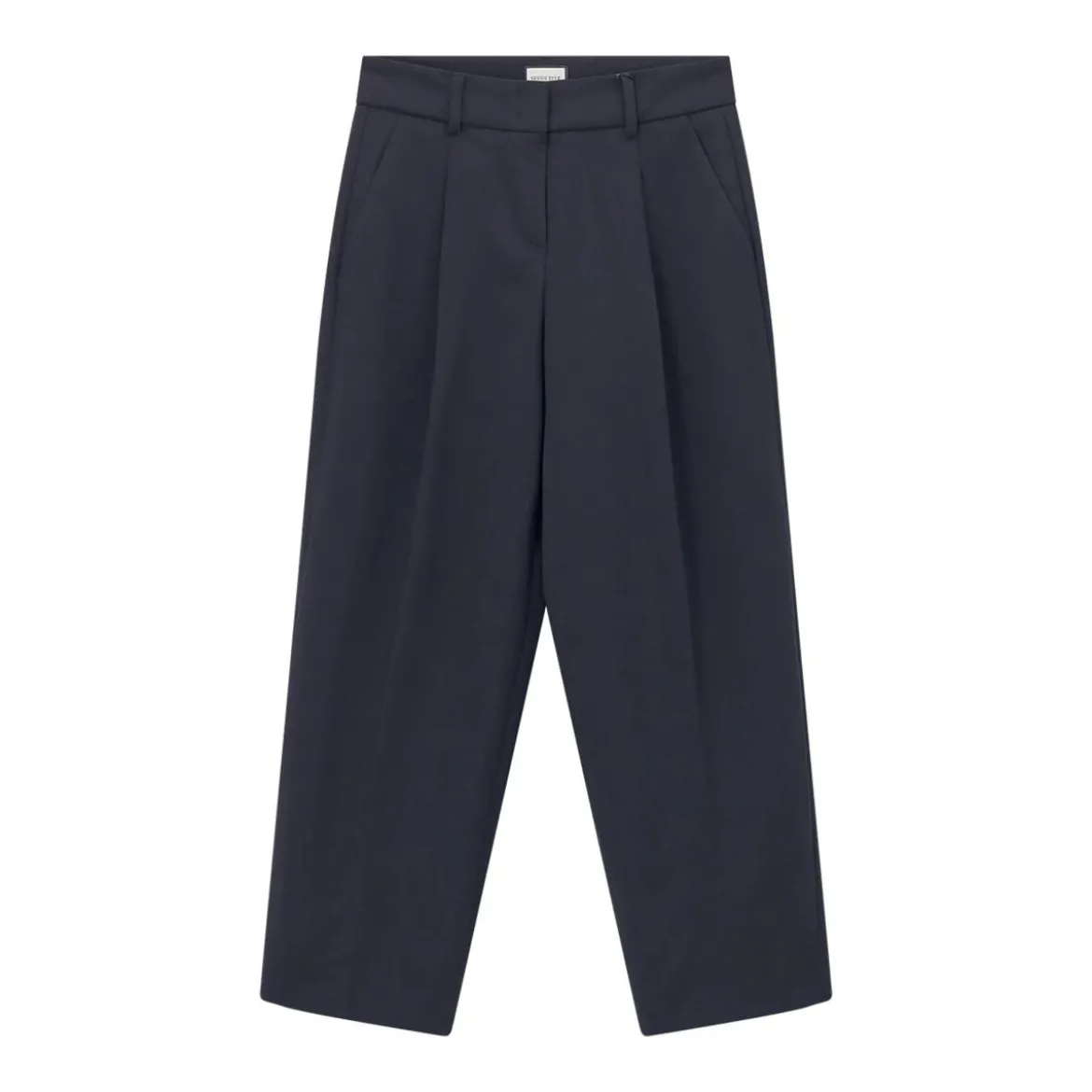 Seductive Bundfaltenhose Sloanne dunkelblau Hose