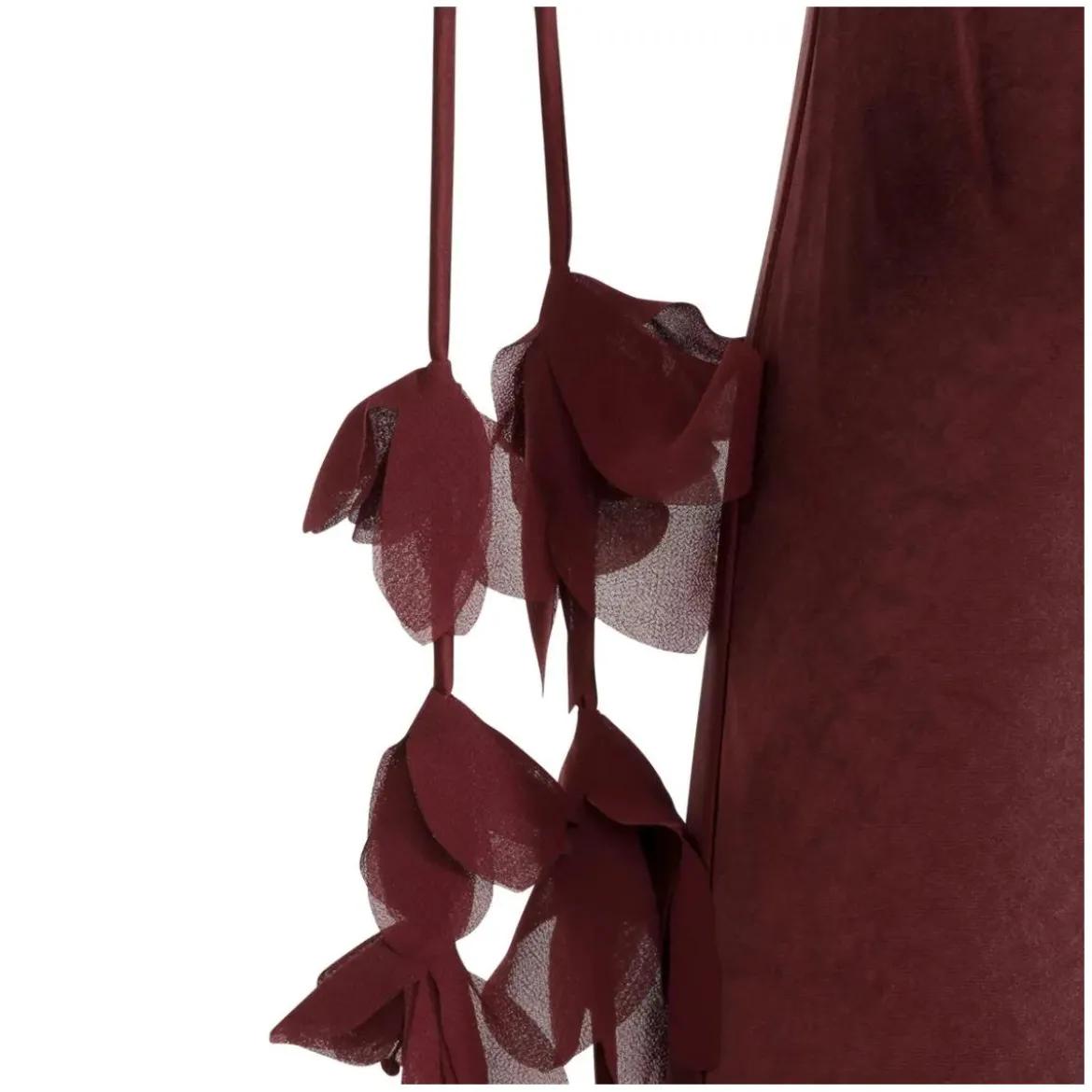 Self Portrait Burgundy Sleeveless Maxi Dress Black Maxikleid