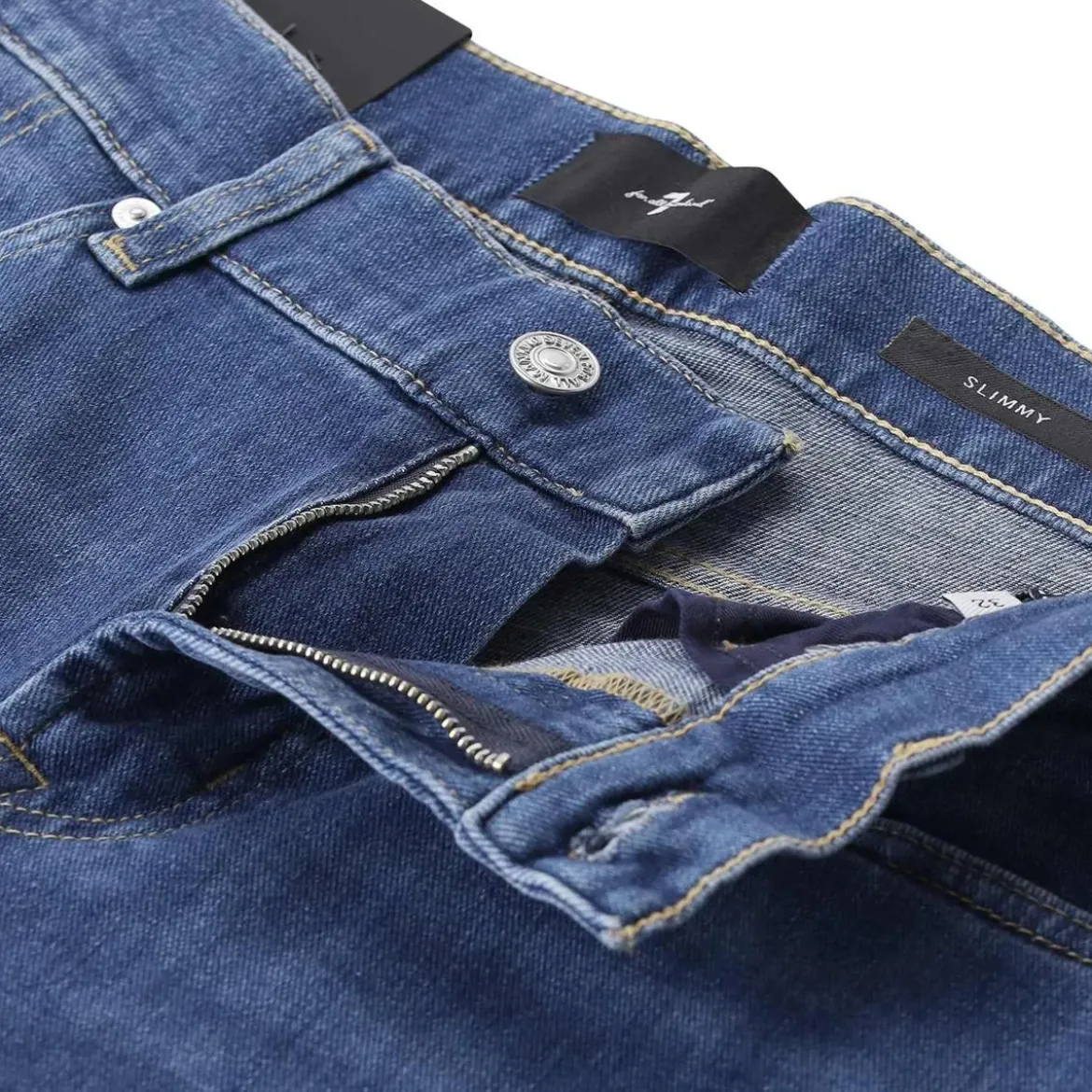 Seven for all Mankind Slimmy Jeans blau Slim-Fit-Jeans
