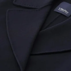 S Max Mara Cabanjacke Adele aus Schurwolle blau Wollmantel