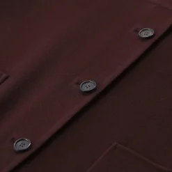 S Max Mara Jacke Giugno aus Schurwolle rot Wollmantel