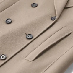 S Max Mara Kurzmantel Eden aus Schurwolle braun Wollmantel