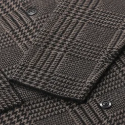 Sminfinity Jacke Glencheck Caban Jacket braun Übergangsjacke