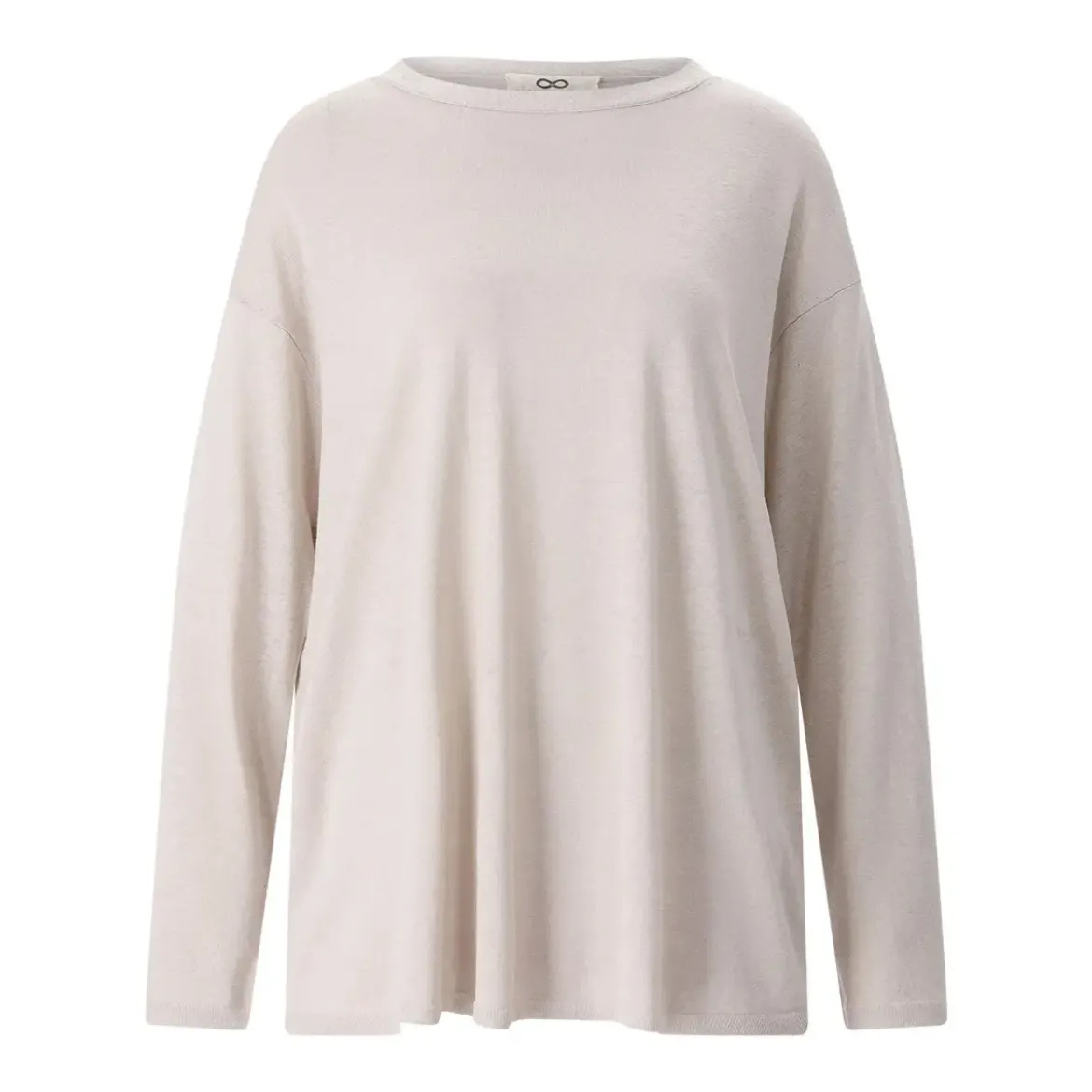Sminfinity Longsleeve aus Seide & Leinen blau Longsleeve