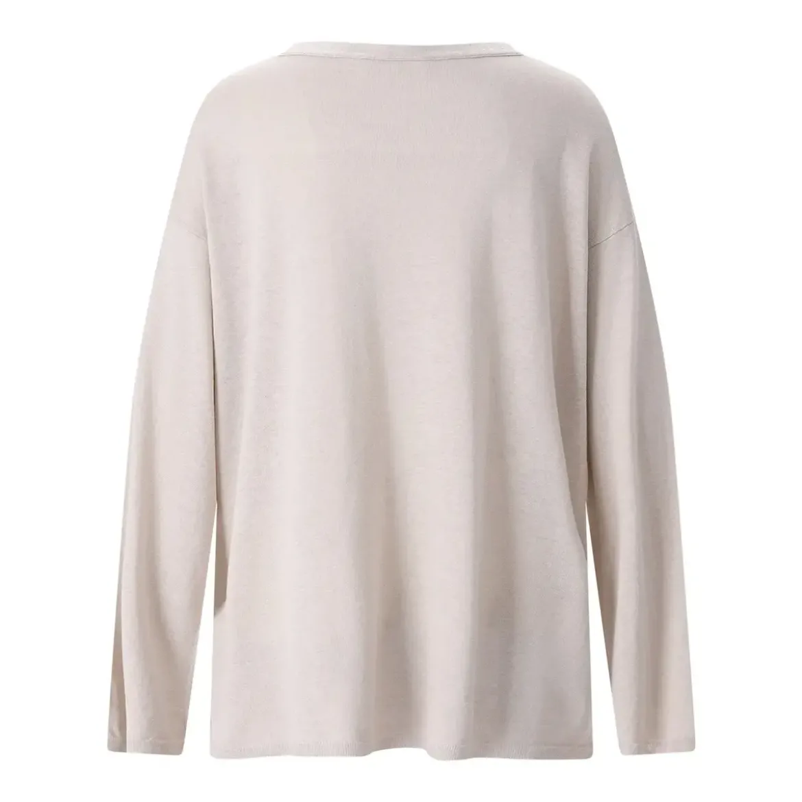 Sminfinity Longsleeve aus Seide & Leinen blau Longsleeve