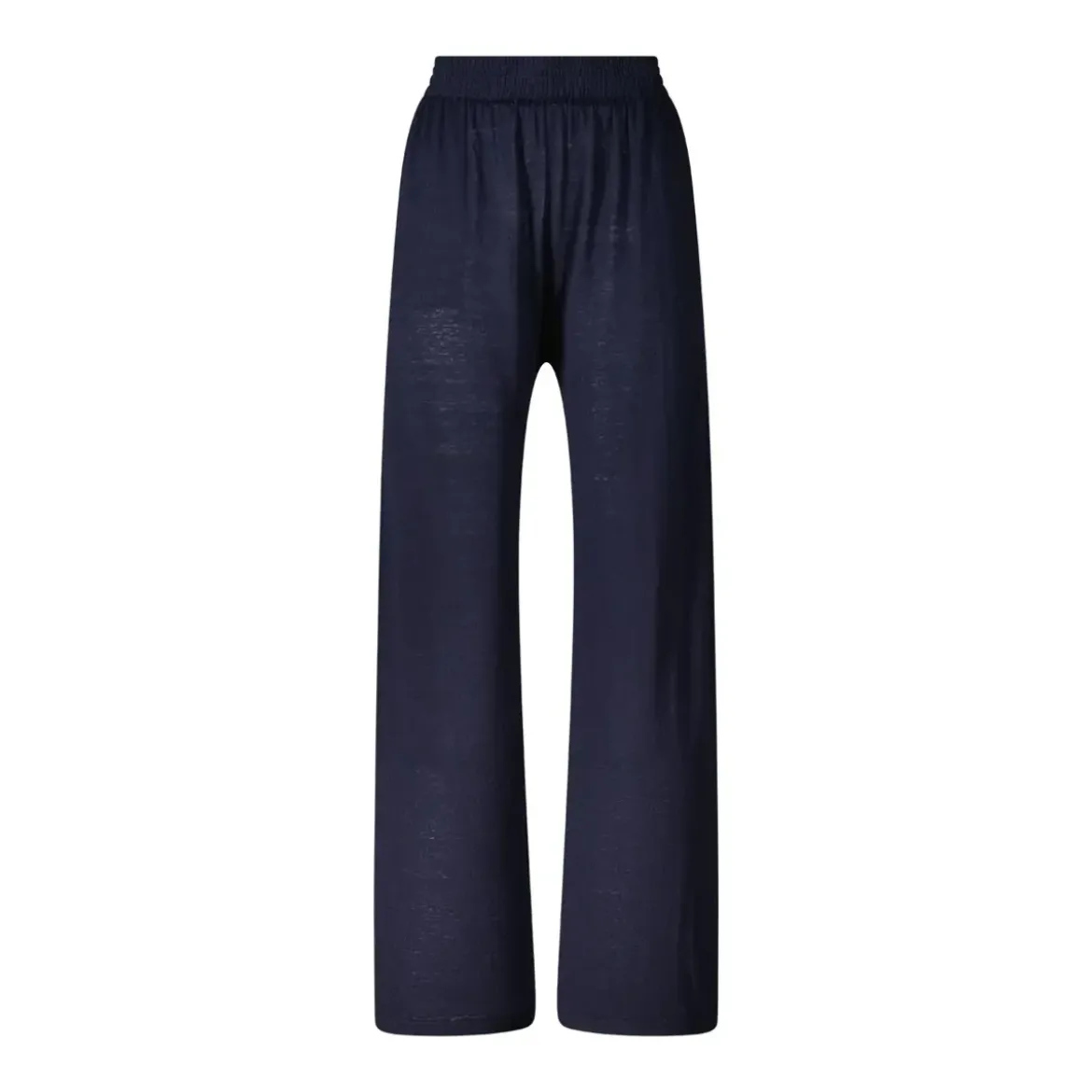 Sminfinity Weite Hose aus Seide & Leinen blau Stoffhose