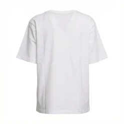 Sportmax Crewneck T-Shirt With Chest Print White T-Shirt