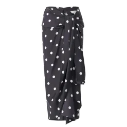 Sportmax Gepunkteter Midirock Gentile blau Midirock