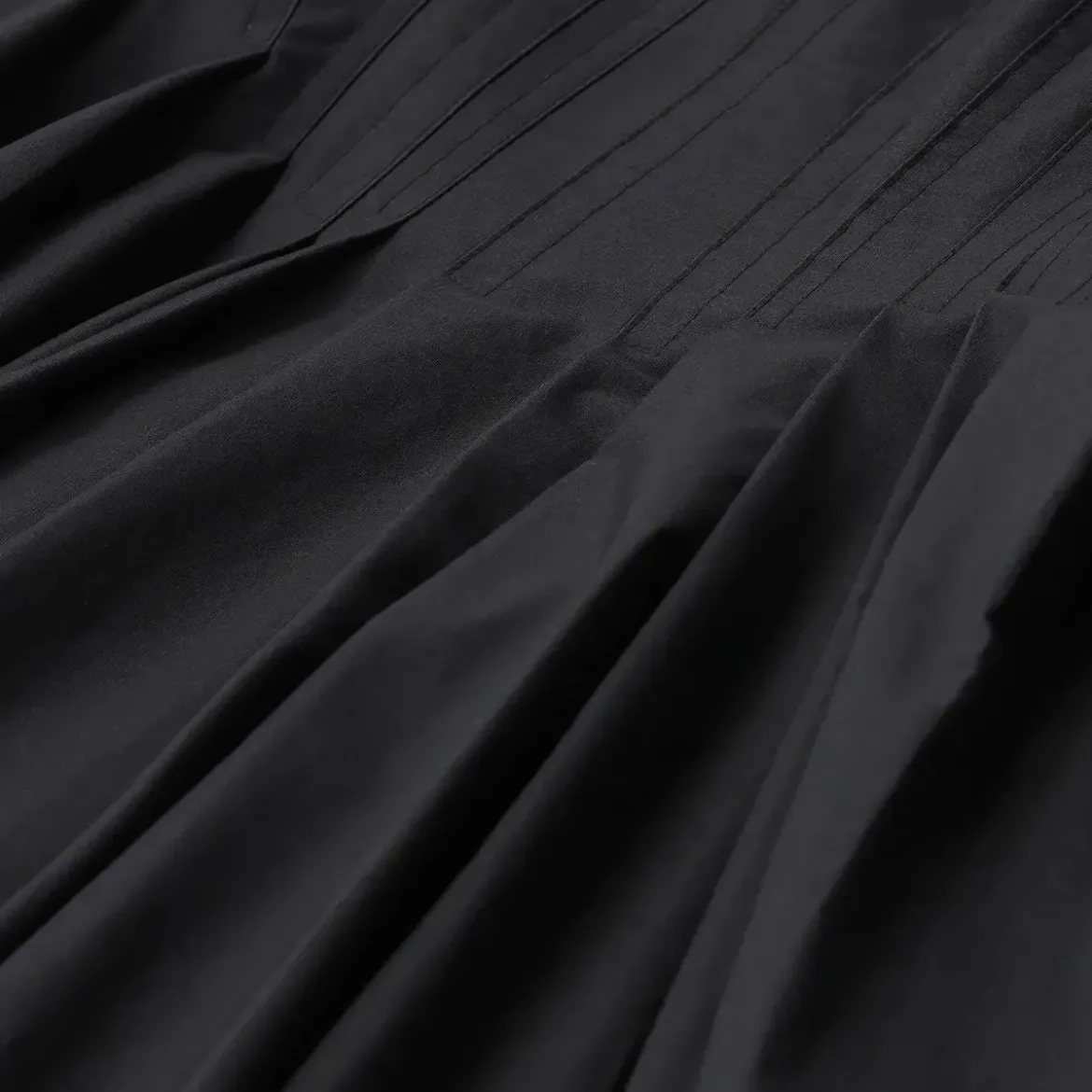 Sportmax Maxikleid Giro aus Baumwolle schwarz Maxikleid