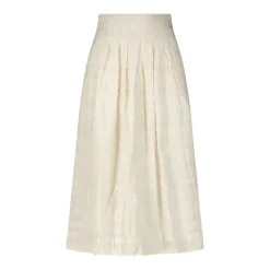 STELLA FOREST Midirock Laure mit Stickmuster Creme Midirock