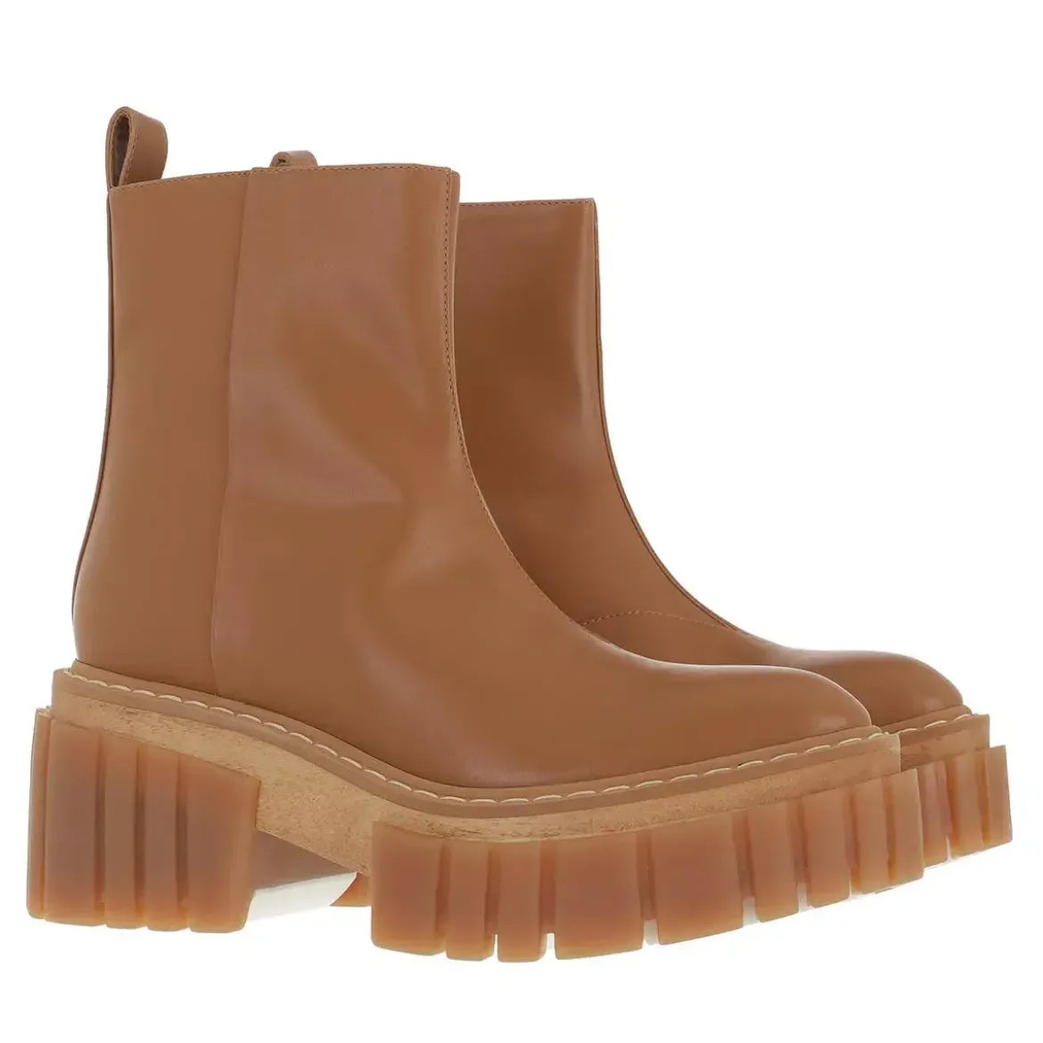 Stella McCartney Emilie Boots Leather Camel Stiefeletten
