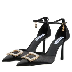 Steve Madden AccessionBlack Satin High Heels