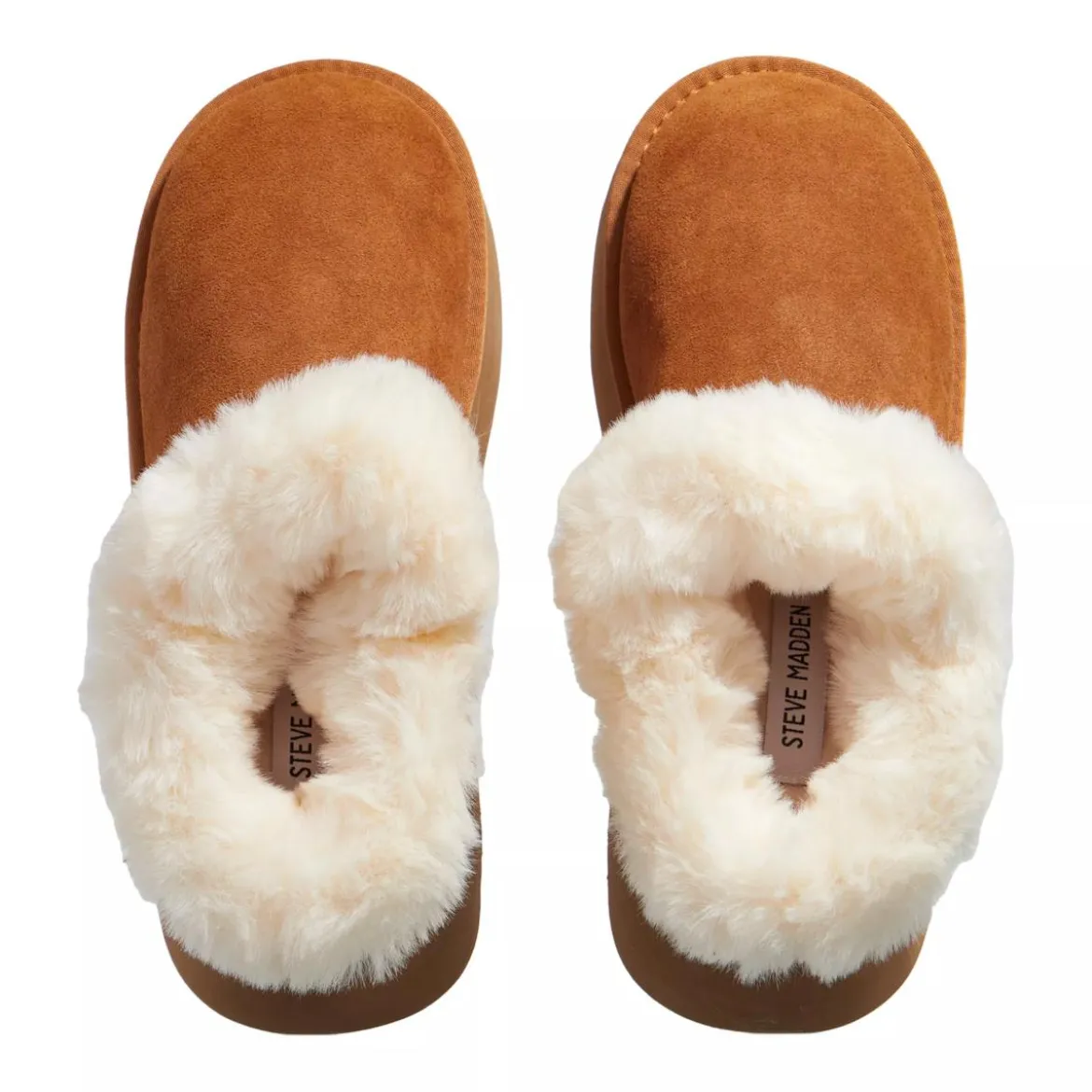 Steve Madden Chaplin Chestnut Slides