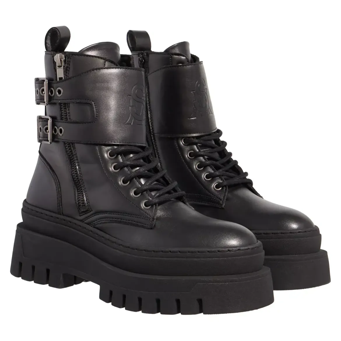 Steve Madden Chauss Bootie Blk Action Leather Stiefel