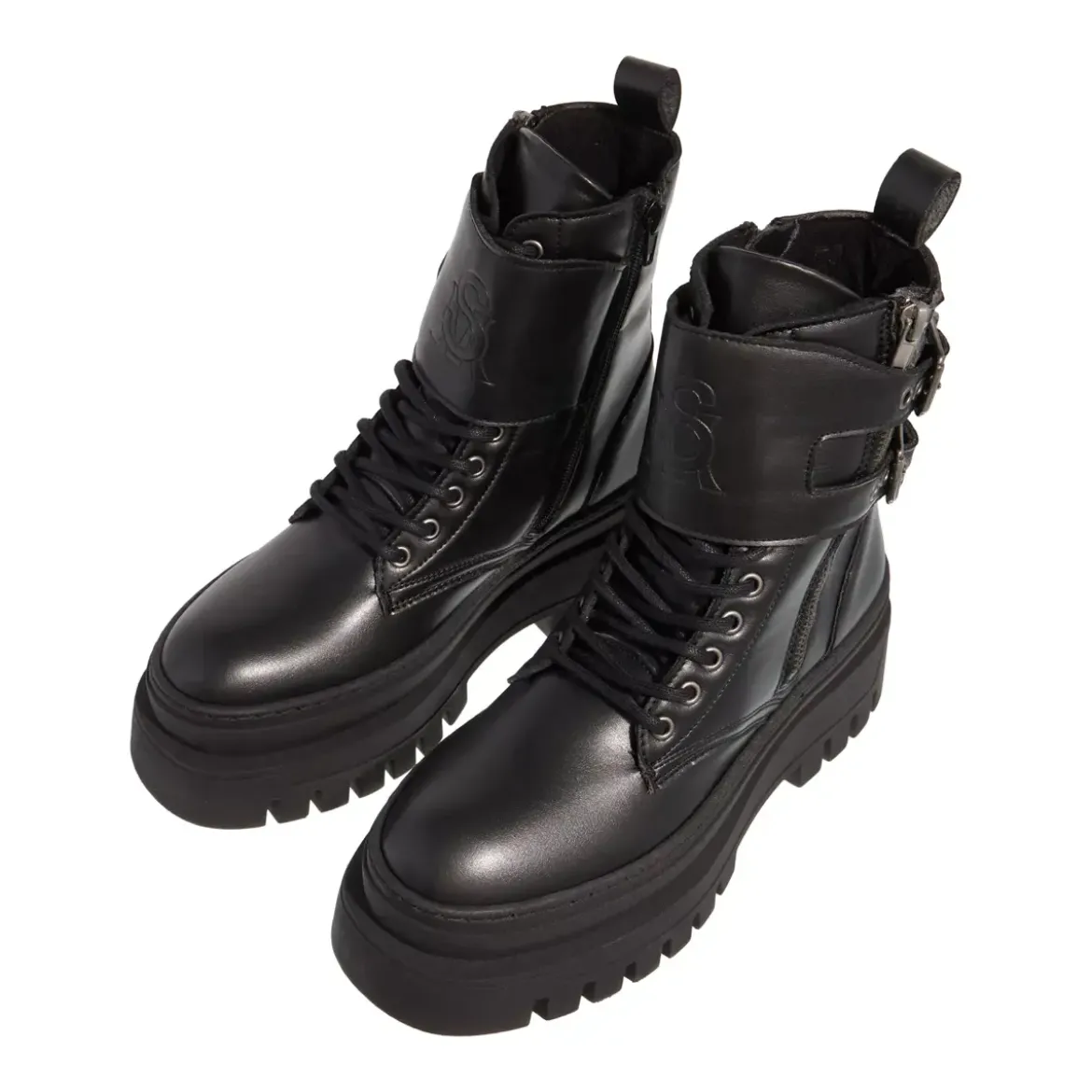 Steve Madden Chauss Bootie Blk Action Leather Stiefel