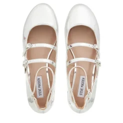 Steve Madden Colleague Silver Mary Janes